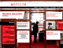 Tablet Screenshot of mandersadvocaten.nl